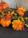 (A) Sunflowers & Pumpkins Autumn Decor Lot