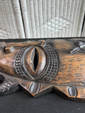 African Senufo Harvest Hand Carved Vintage Wooden Mask