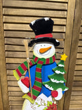 Wooden Snowman Holiday Decor