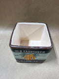Square Old Fashioned Carrots Ceramic Canister
