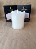 White Pillar Luminara Candle - Pair - Appears Unused - 3 Pairs AVAILABLE// PRICED INDIVIDUALLY (D)