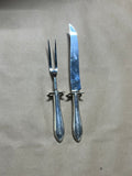 Carving Set, 2 pc, Sterling Handles
