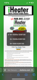 (A) iHeater IH 1500 Quartz Infrared Rolling Heater