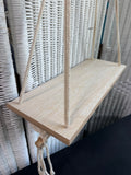 Bohemian Style Macrame Wooden Hanging Shelf & Plant Stand