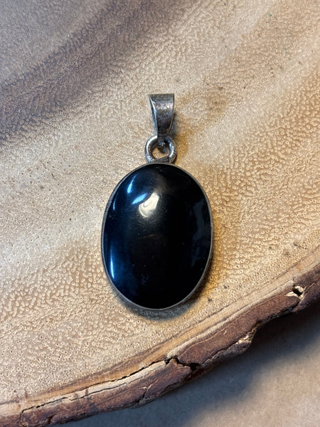 Sterling/Black Pendant