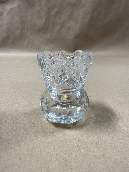 (A) Clear Glass Match/Toothpick Holder