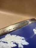 Large Wedgewood Jasperware Bowl With Silver Rim