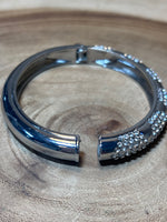 Silver Tone Bracelet with Magnetic Closure