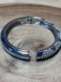 Silver Tone Bracelet with Magnetic Closure