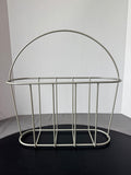 Industrial Style Coated Metal Wire Basket or Magazine Rack