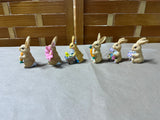 Bunny/Easter Figurine Lot, 6 pc