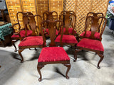 Dining Set: Table, 2 Leaves, Table Pads and (8) Chairs***HEAVY ITEM***READ DETAILS ON PICK UP POLICY***