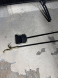Brass And Wrought Fireplace Tools - Pair
