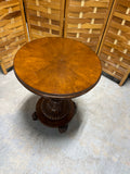 Ethan Allen Round Pedestal Table with Pineapple Base