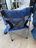 D-Folding Canvas and Mesh Arm Chair w/Carry Bag