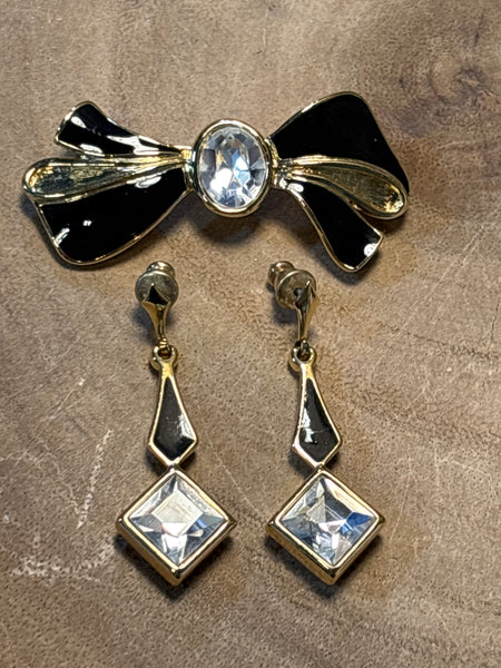 Trifari Pin & Earring Set