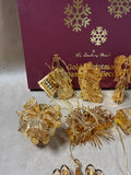 The Danbury Mint Gold Christmas Collection In Box - 2005 (B)
