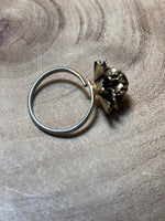 Costume Ring with Red Stone - Adjustable