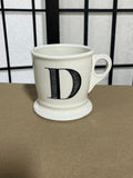 Letter D Anthropologie Monogram  Coffee Mug