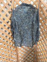 Woman’s Size 44 Floral Button Up Blouse