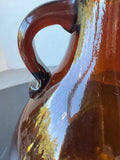 Honey Brown Vintage Glass Camphor Jug