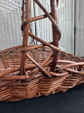 XL Vintage Woven Willow Gathering Basket