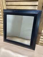 Black Square Beveled Mirror