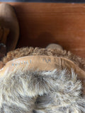 Brown Suede Fur Lined Boots, Ladies Size 7.5 (B)