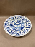 Large Blue And White Wall Plate - Made In Spain