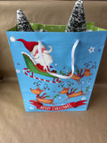 Pair Of Flocked Christmas Trees With Wooden Base (D)