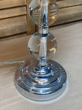 Table Lamp with Stacked Clear Orbs