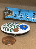Enameled Flower Pin