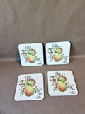 Lenox Williamsburg Pear Corkback Coasters - Set Of 4 - (A)