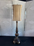 Ornate Bronzed Resin Buffet Lamp (WORKS)