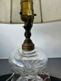 Glass Electric Oil Lamp on Marble Base