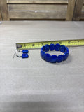 Lapis Lazuli Stretch Bracelet & Earrings
