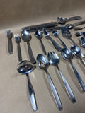 Rogers And Stainless Steel Cutlery Flatware Set - 79 Pieces