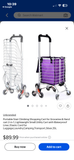 Folding Stair-Climbing Shopping Cart & Utility Trolley