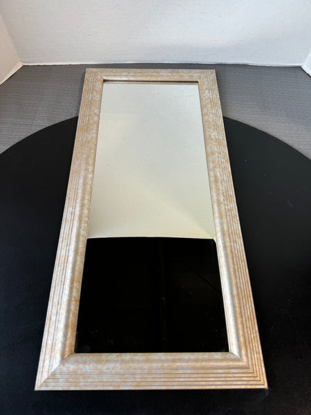 Metallic Framed Rectangular Accent Mirror