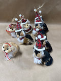 (B)Lot Of Pier 1 Straw Dog Ornaments — 7 Ornaments