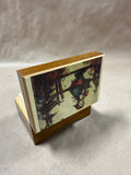 (C) Wood Music Box Hummel Switzerland WORKS READ DESCRIPTION