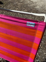 Rio Beach Striped Low Sitting Folding Beach Chair