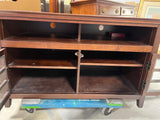 Dark Wood Tone TV Console***HEAVY ITEM*** READ DETAILS ON PICK UP POLICY***