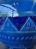 Nazareno Picchiotti Large Blue Italian Pottery Vase