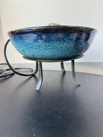 Pier 1 Imports Pottery Rock Fountain on Wrought Iron Stand