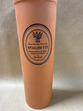 Terra Cotta Spaghetti Canister With Cork Lid