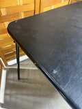 Meco Black Folding Card Table (A)