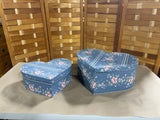 Decorative Nesting Heart Boxes, 2 pc