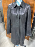 Jones New York Black Leather Jacket - Size Large