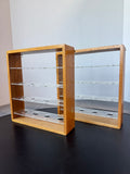 Pair of 16-Slot Wooden Hanging Golf Ball Displays
